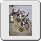 Handbemalte 54 mm Figuren der Napoleonischen Armee
